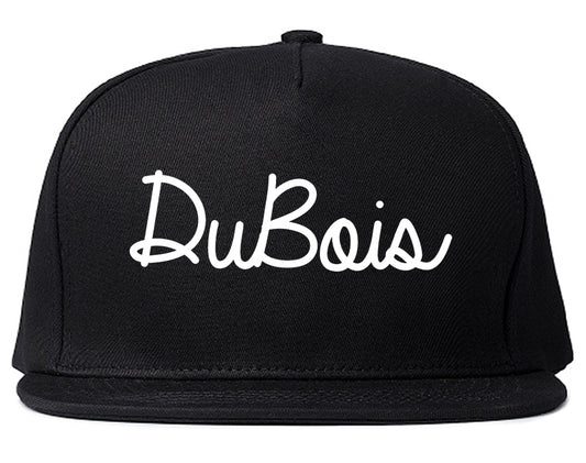 DuBois Pennsylvania PA Script Mens Snapback Hat Black