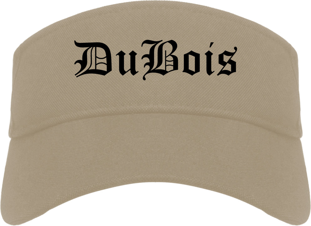 DuBois Pennsylvania PA Old English Mens Visor Cap Hat Khaki