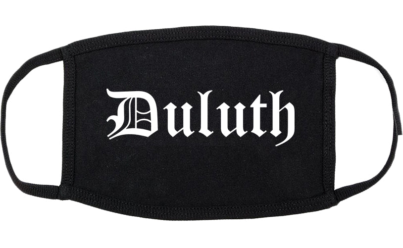 Duluth Georgia GA Old English Cotton Face Mask Black