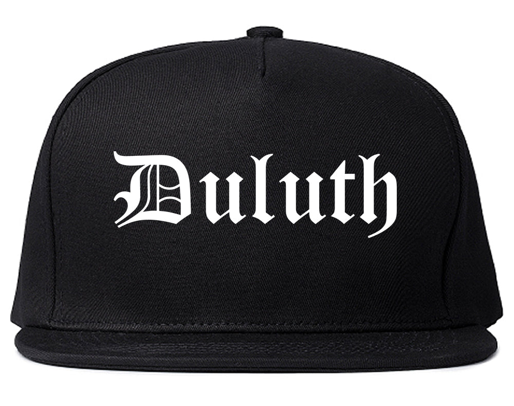 Duluth Georgia GA Old English Mens Snapback Hat Black