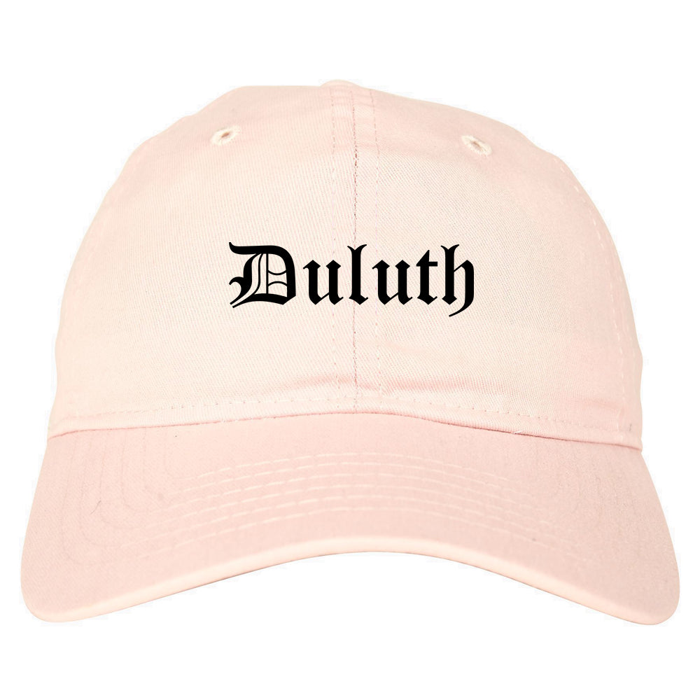 Duluth Georgia GA Old English Mens Dad Hat Baseball Cap Pink