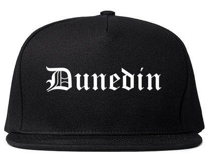 Dunedin Florida FL Old English Mens Snapback Hat Black