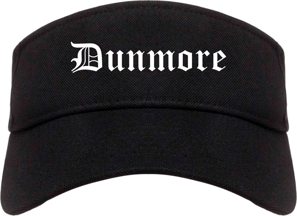 Dunmore Pennsylvania PA Old English Mens Visor Cap Hat Black