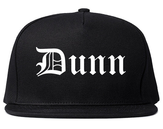 Dunn North Carolina NC Old English Mens Snapback Hat Black
