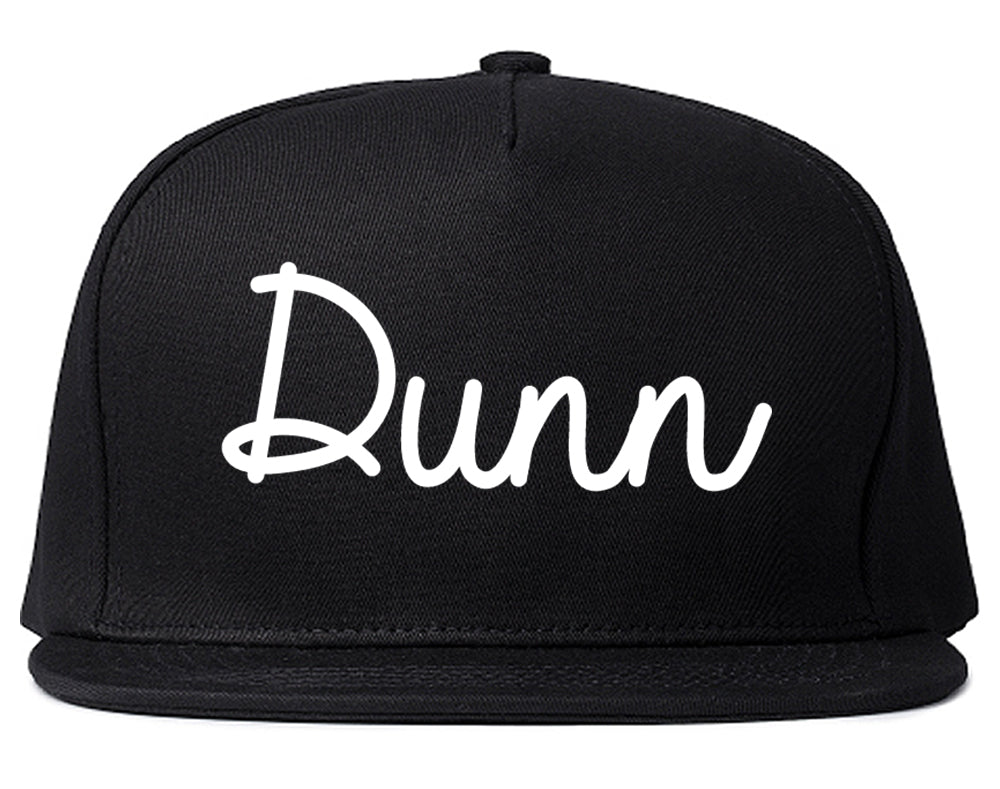 Dunn North Carolina NC Script Mens Snapback Hat Black