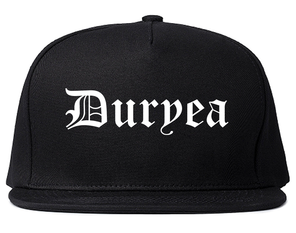 Duryea Pennsylvania PA Old English Mens Snapback Hat Black