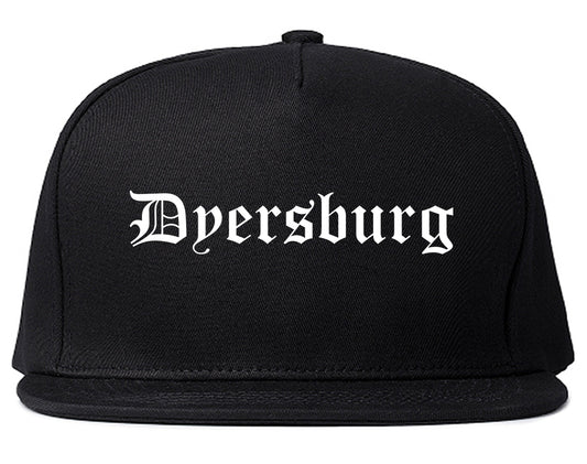 Dyersburg Tennessee TN Old English Mens Snapback Hat Black