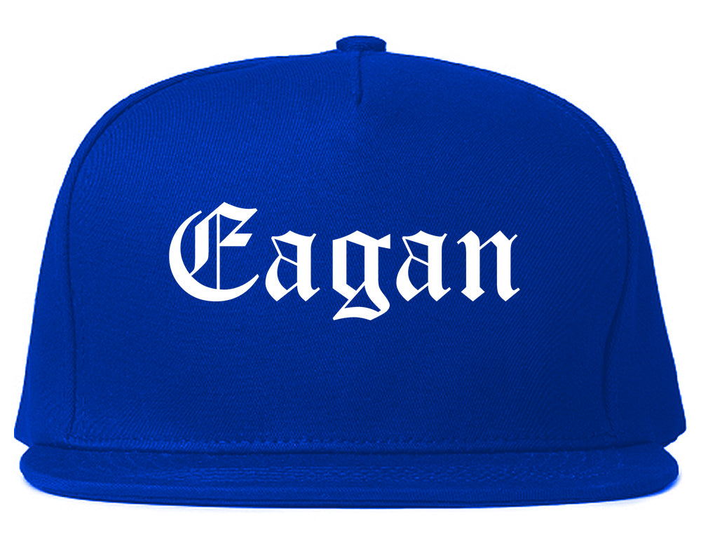 Eagan Minnesota MN Old English Mens Snapback Hat Royal Blue
