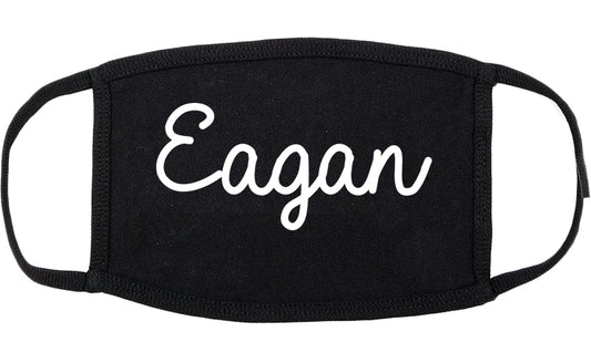Eagan Minnesota MN Script Cotton Face Mask Black