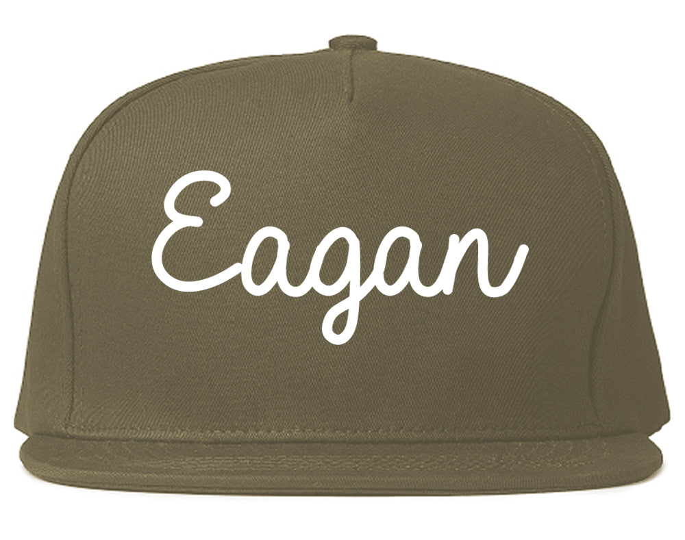 Eagan Minnesota MN Script Mens Snapback Hat Grey