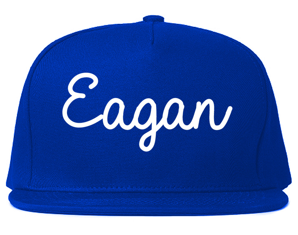 Eagan Minnesota MN Script Mens Snapback Hat Royal Blue