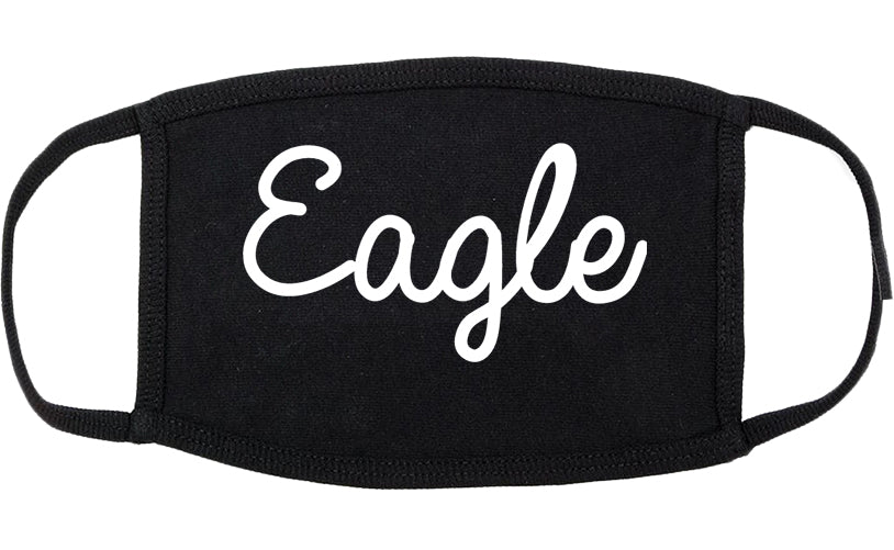 Eagle Colorado CO Script Cotton Face Mask Black