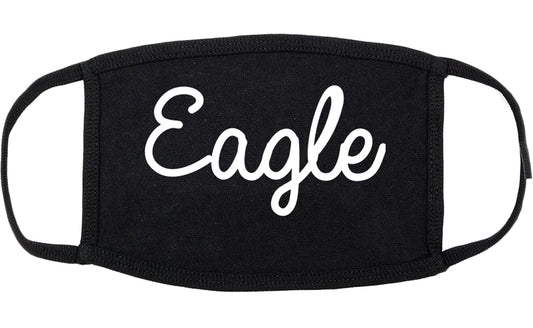 Eagle Colorado CO Script Cotton Face Mask Black
