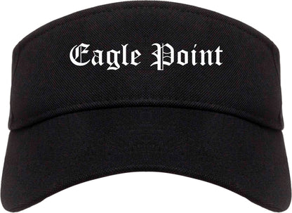 Eagle Point Oregon OR Old English Mens Visor Cap Hat Black