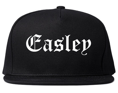 Easley South Carolina SC Old English Mens Snapback Hat Black
