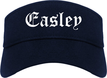Easley South Carolina SC Old English Mens Visor Cap Hat Navy Blue