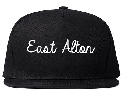 East Alton Illinois IL Script Mens Snapback Hat Black