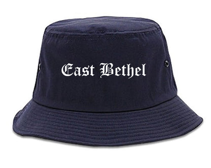 East Bethel Minnesota MN Old English Mens Bucket Hat Navy Blue