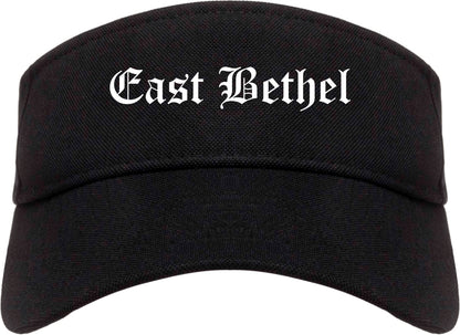 East Bethel Minnesota MN Old English Mens Visor Cap Hat Black