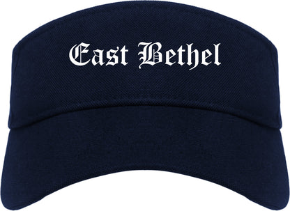 East Bethel Minnesota MN Old English Mens Visor Cap Hat Navy Blue