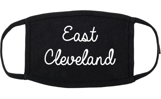 East Cleveland Ohio OH Script Cotton Face Mask Black