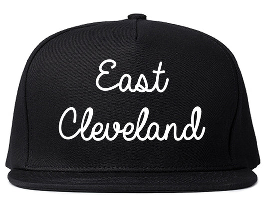 East Cleveland Ohio OH Script Mens Snapback Hat Black