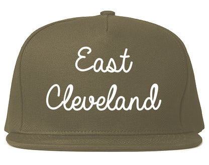 East Cleveland Ohio OH Script Mens Snapback Hat Grey