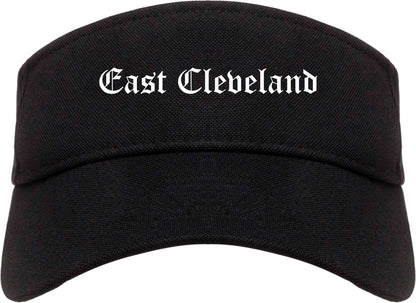 East Cleveland Ohio OH Old English Mens Visor Cap Hat Black