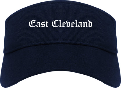 East Cleveland Ohio OH Old English Mens Visor Cap Hat Navy Blue