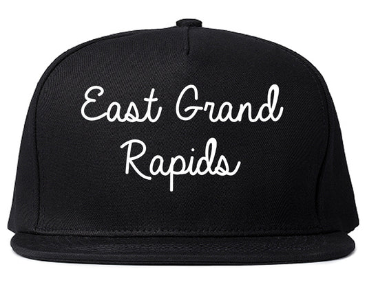 East Grand Rapids Michigan MI Script Mens Snapback Hat Black