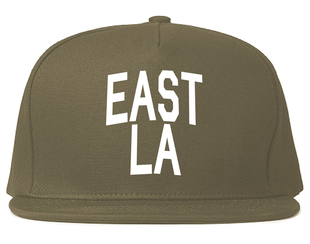 East LA Los Angeles California Mens Snapback Hat Grey