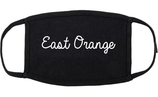 East Orange New Jersey NJ Script Cotton Face Mask Black