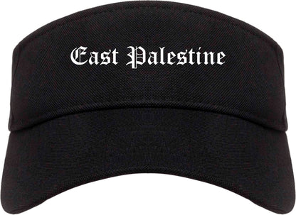 East Palestine Ohio OH Old English Mens Visor Cap Hat Black
