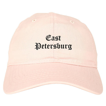 East Petersburg Pennsylvania PA Old English Mens Dad Hat Baseball Cap Pink