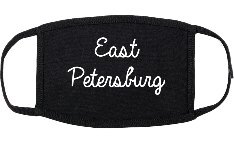 East Petersburg Pennsylvania PA Script Cotton Face Mask Black