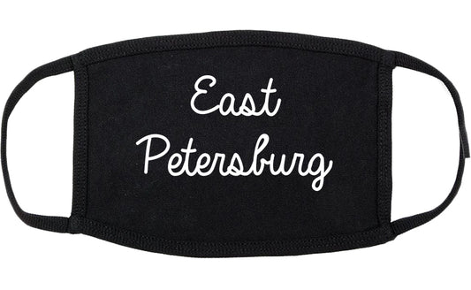 East Petersburg Pennsylvania PA Script Cotton Face Mask Black