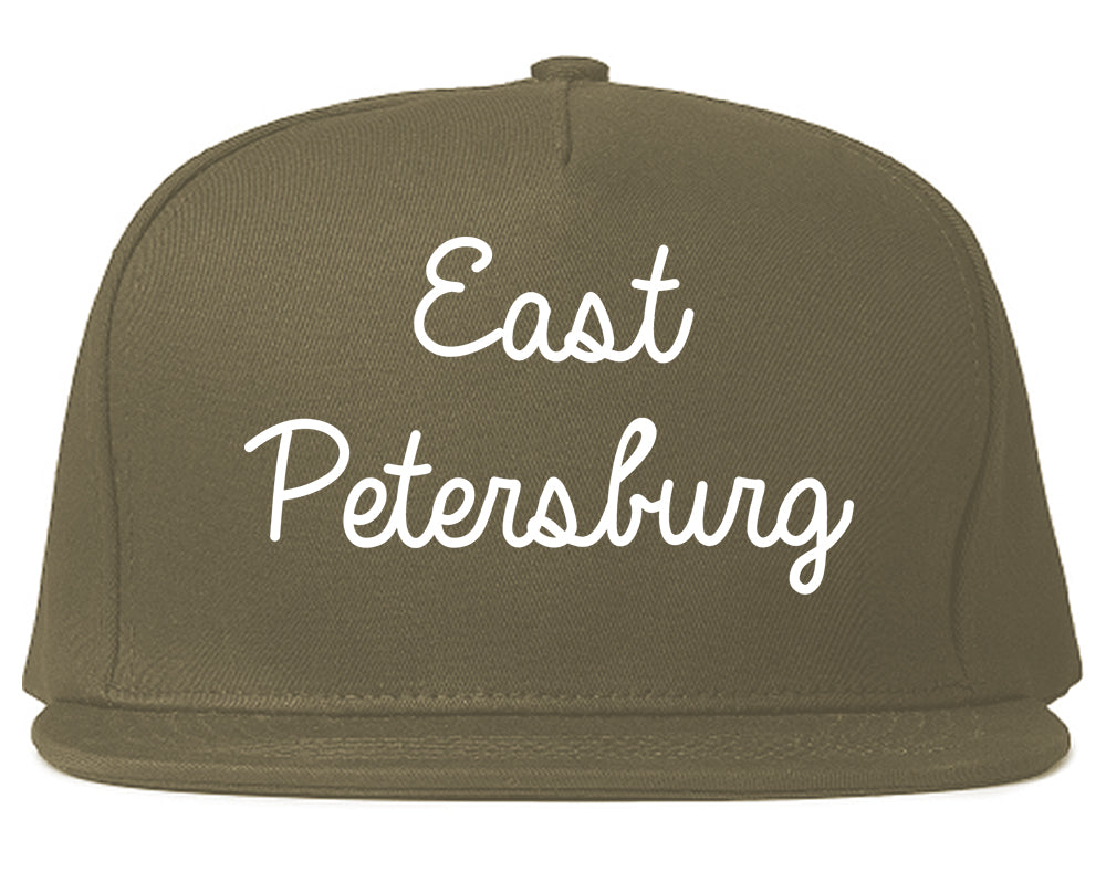 East Petersburg Pennsylvania PA Script Mens Snapback Hat Grey
