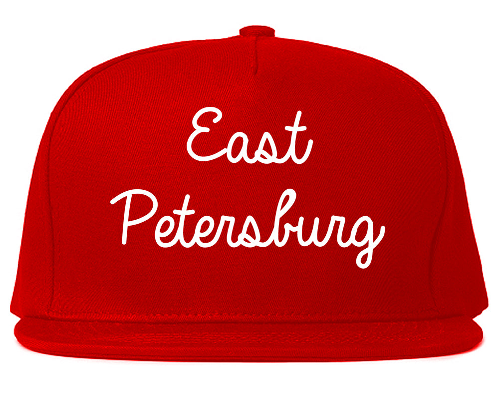 East Petersburg Pennsylvania PA Script Mens Snapback Hat Red