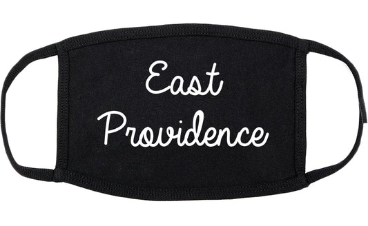 East Providence Rhode Island RI Script Cotton Face Mask Black