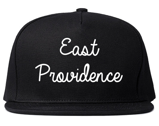 East Providence Rhode Island RI Script Mens Snapback Hat Black