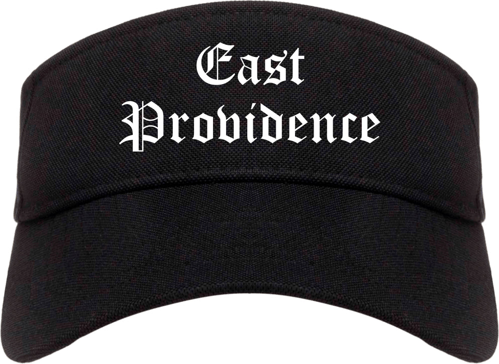 East Providence Rhode Island RI Old English Mens Visor Cap Hat Black