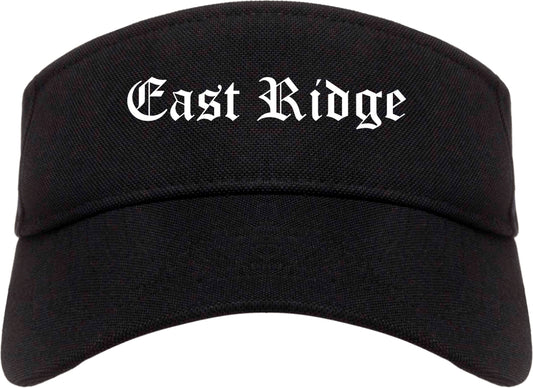 East Ridge Tennessee TN Old English Mens Visor Cap Hat Black