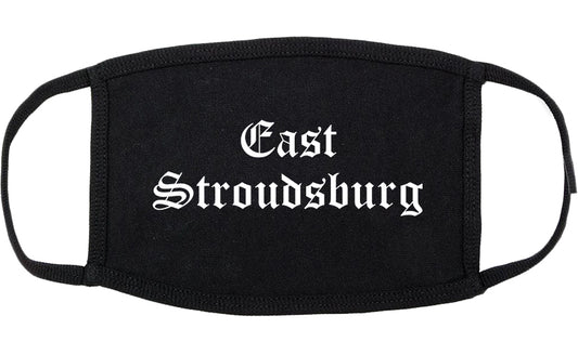 East Stroudsburg Pennsylvania PA Old English Cotton Face Mask Black