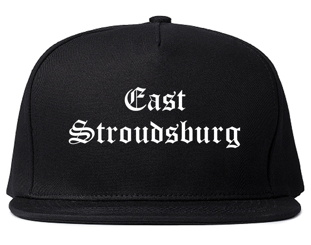 East Stroudsburg Pennsylvania PA Old English Mens Snapback Hat Black