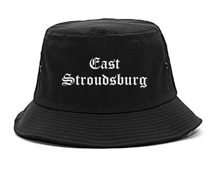 East Stroudsburg Pennsylvania PA Old English Mens Bucket Hat Black