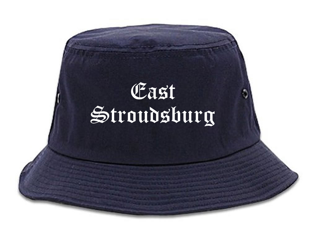 East Stroudsburg Pennsylvania PA Old English Mens Bucket Hat Navy Blue