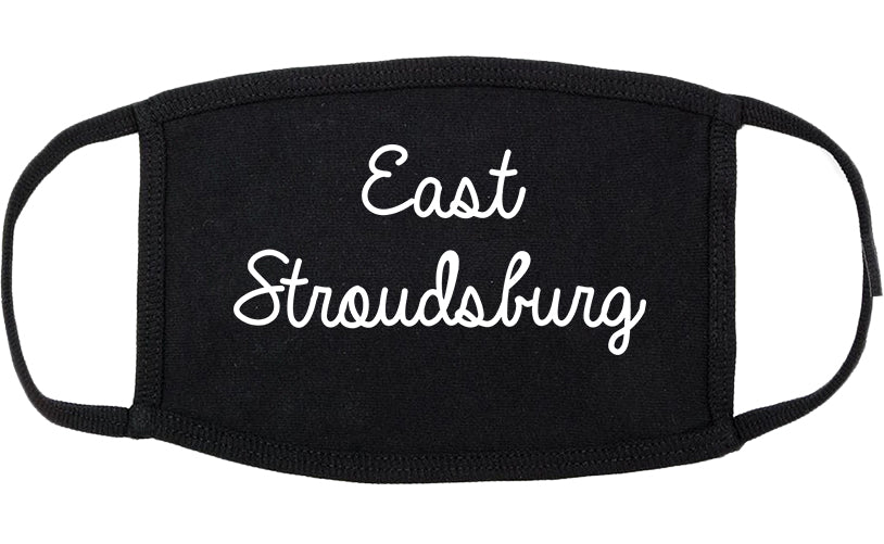 East Stroudsburg Pennsylvania PA Script Cotton Face Mask Black