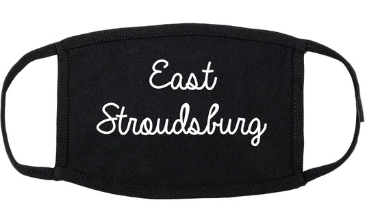East Stroudsburg Pennsylvania PA Script Cotton Face Mask Black