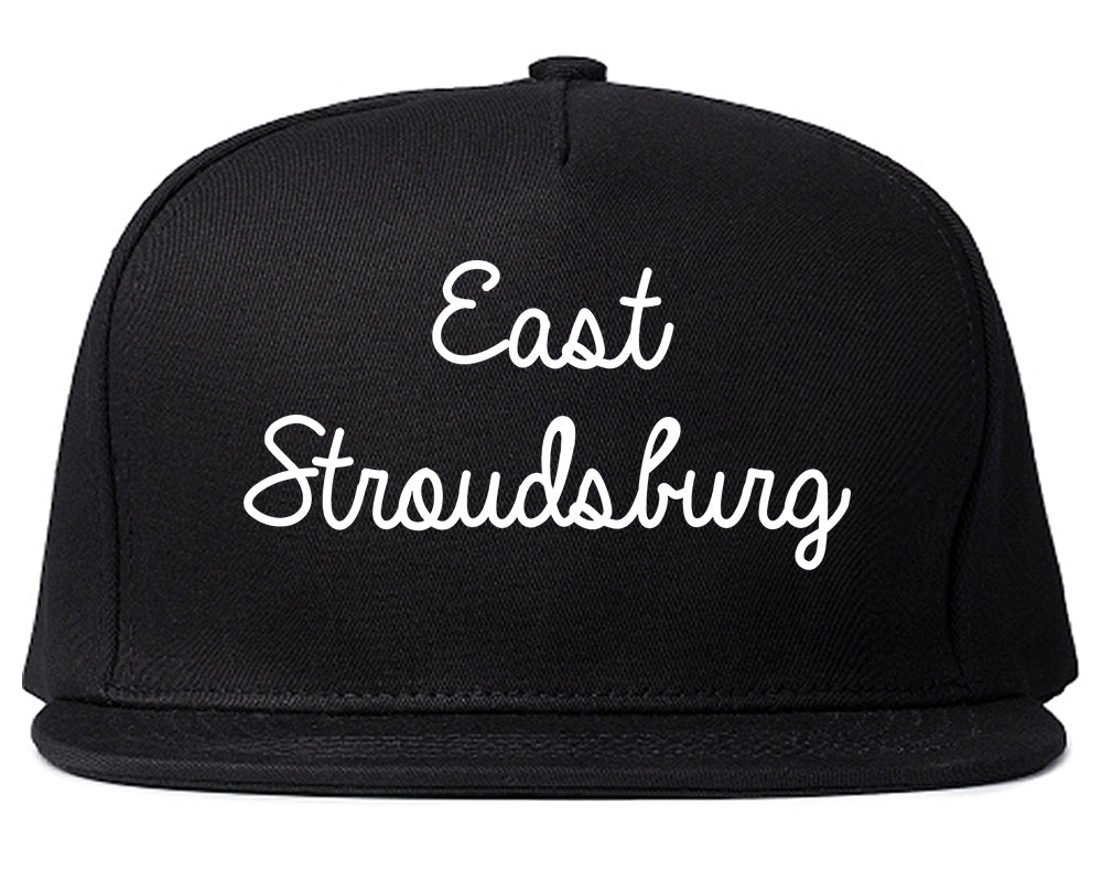 East Stroudsburg Pennsylvania PA Script Mens Snapback Hat Black