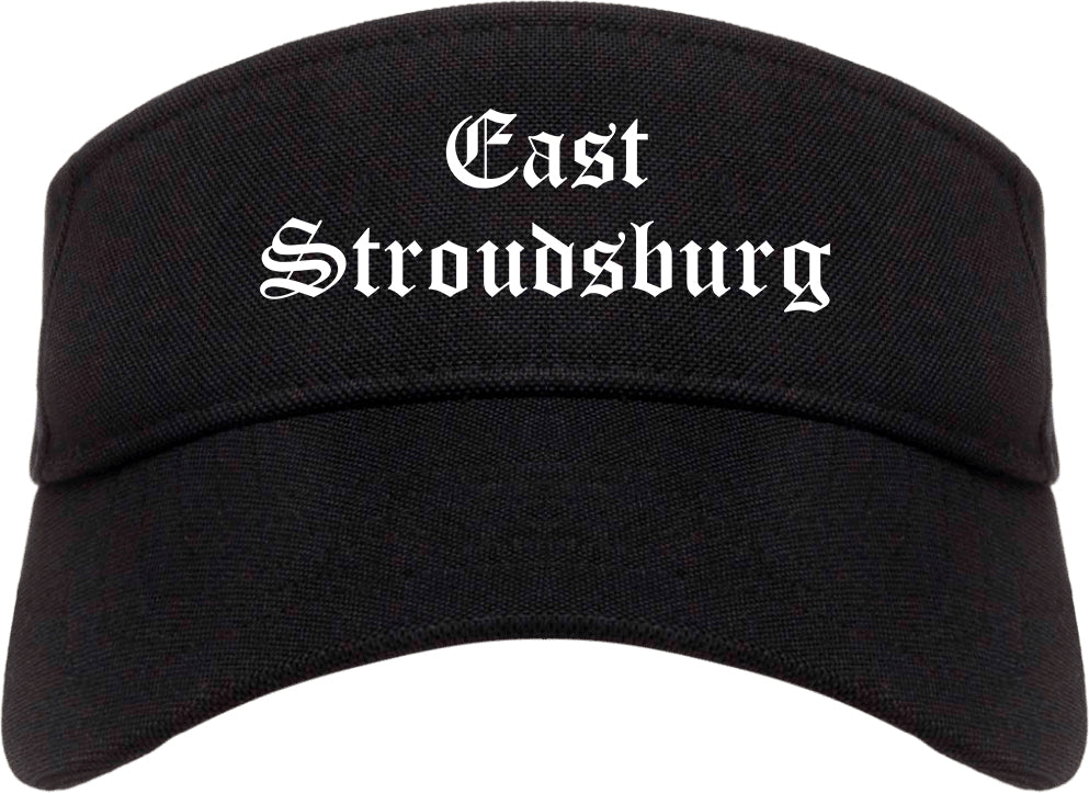 East Stroudsburg Pennsylvania PA Old English Mens Visor Cap Hat Black